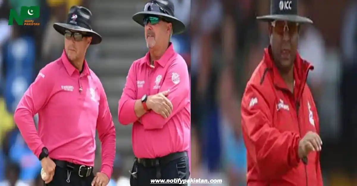 ICC Names Umpires for T20 World Cup 2024 Semifinals Notify Pakistan