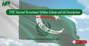 FPSC Internal Recruitment Syllabus Scheme and Job Descriptions