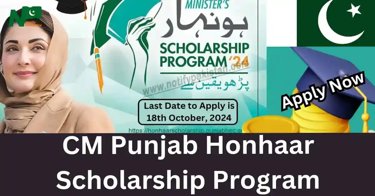 Apply for CM Punjab Honhaar Scholarship Program