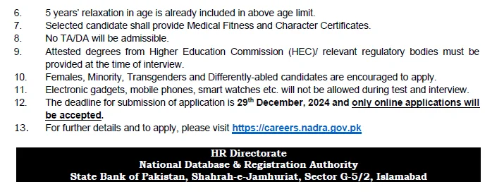 Latest NADRA Vacancies 2024 Today NADRA Jobs 3