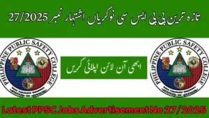 Latest PPSC Jobs Advertisement No 272025