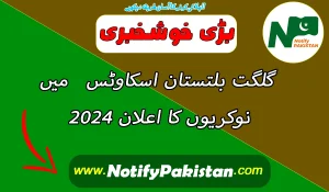 Gilgit Baltistan Scouts Jobs