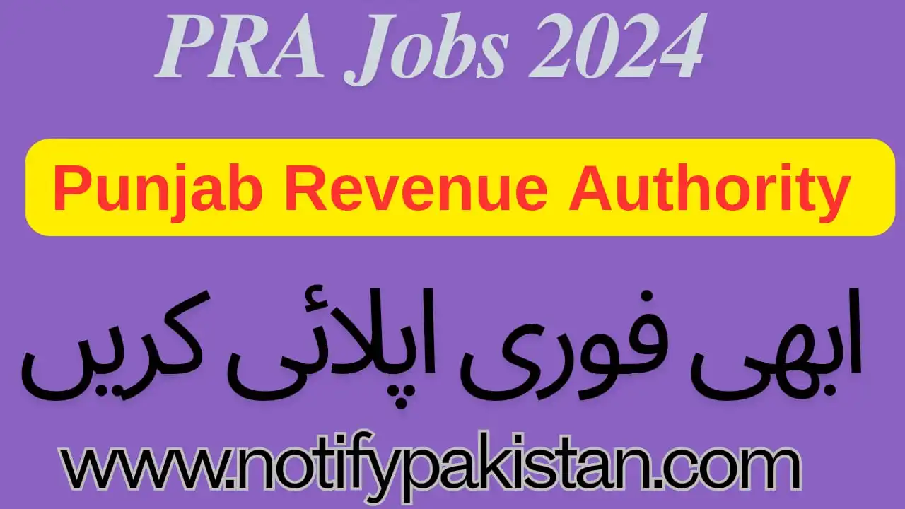 Punjab Revenue Authority PRA Jobs