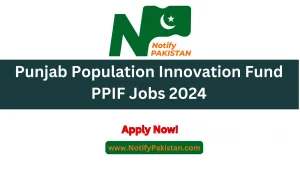 Punjab Population Innovation Fund PPIF Jobs 2024