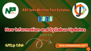 ASF Jobs Written Test Syllabus-MCQs