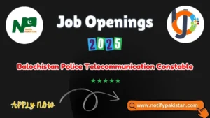 Balochistan Police Telecommunication Constable