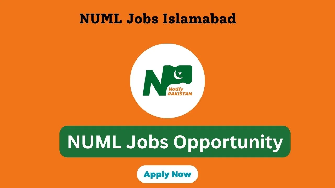 NUML Jobs Islamabad 2025 Online Apply