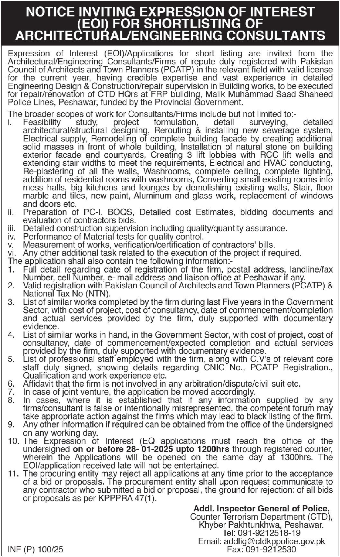 CTD Jobs 2025 Advertisement