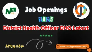 District Health Officer DHO Latest