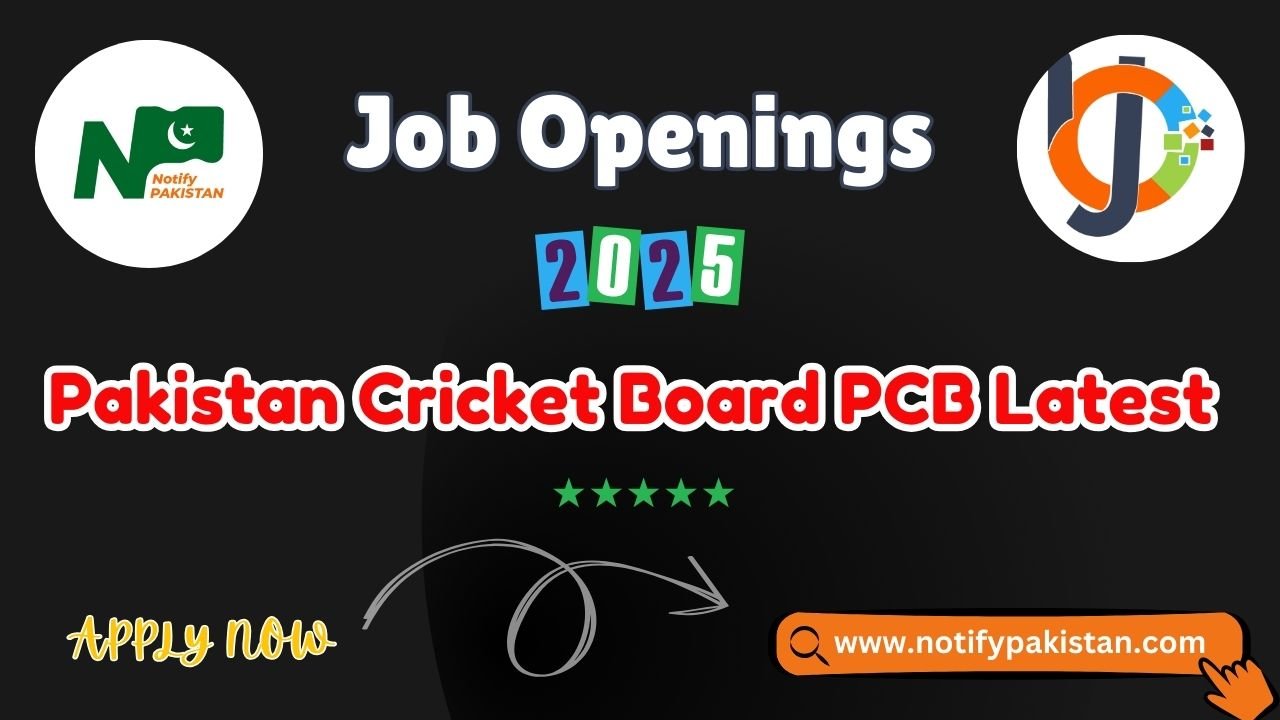 The Pakistan Cricket Board PCB Latest Jobs 2025 has announced job openings for 2025, with positions for both men and women. Applications are due by February 7, 2025. The Pakistan Cricket Board PCB Latest Jobs 2025 is hiring for Director Logistics - PSL and General Manager Social Media roles to promote and manage cricket operations in Pakistan. Applications are open until February 07, 2025; details available at www.pcb.com.pk/jobs. The Pakistan Cricket Board PCB Latest Jobs 2025 is inviting applications for the positions of Director Logistics - PSL and General Manager Social Media, aiming to enhance its cricket operations and digital presence. [tab] [vacantpositions] Eligibility Criteria: Qualification: Bachelor, Master. Gender: Open to all, with encouragement for qualified female candidates to apply. Domicile: Open to applicants from across Pakistan. Skills: Strong expertise and skills as required for the role. datial Explanation: Director Logistics - PSL: Qualification: Relevant degree in logistics/supply chain management or a related field. Experience: Extensive experience in logistics, operations, and event management. Skills: Strong organizational and planning skills, ability to manage large-scale events. General Manager Social Media: Qualification: Relevant degree in media, communication, or marketing. Experience: Proven experience in managing social media platforms and campaigns. Skills: Expertise in social media strategy, content creation, and audience engagement. Application process: Go to www.pcb.com.pk/jobs to view the job details and application instructions. Ensure you meet the qualifications, experience, and skills required for the positions.  Gather necessary documents like your CV, qualifications, and experience certificates.  Apply online through the PCB website or send your application to the given address.  Submit your application by February 07, 2025 to be considered for the roles. Apply Online Last Date: The last date to apply for Pakistan Cricket Board PCB Latest Jobs February 07, 2025. Pakistan Cricket Board PCB Latest Jobs 2025 Advertisements: