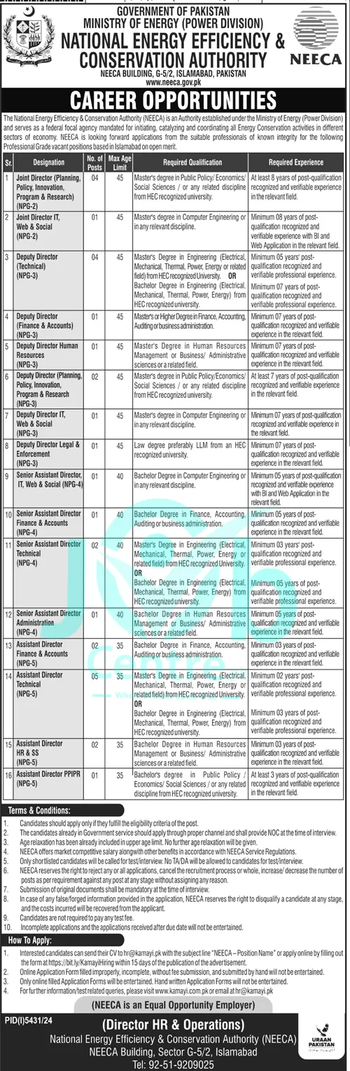 NEECA Latest Jobs 2025 Online Apply 