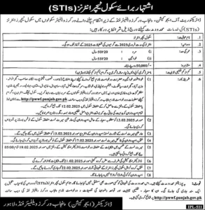 PWWF Latest Jobs 2025 For STI recruitment Advertisements