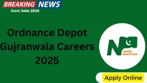 Ordnance Depot Gujranwala Careers 2025