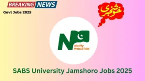 SABS University Jamshoro Jobs 2025