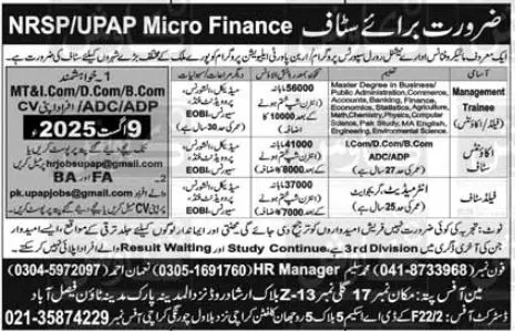 National Rural Support Programme NRSP Faisalabad Jobs 2025 Today Advertisement