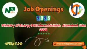 Ministry of Energy Petroleum Division Islamabad Jobs 2025