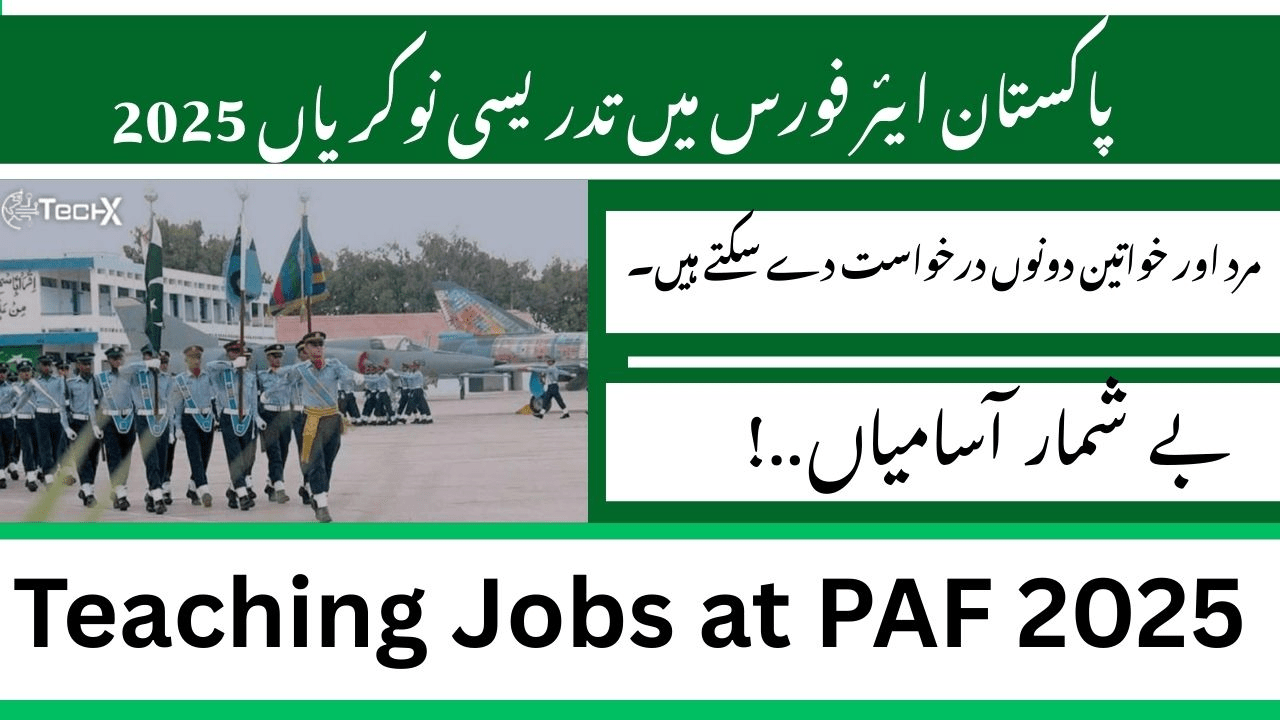 Teaching Jobs at PAF 2025