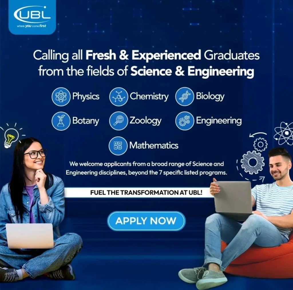 United Bank Limited UBL Jobs 2025 Advertisement