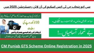 CM Punjab GTS Scheme Online Registration in 2025