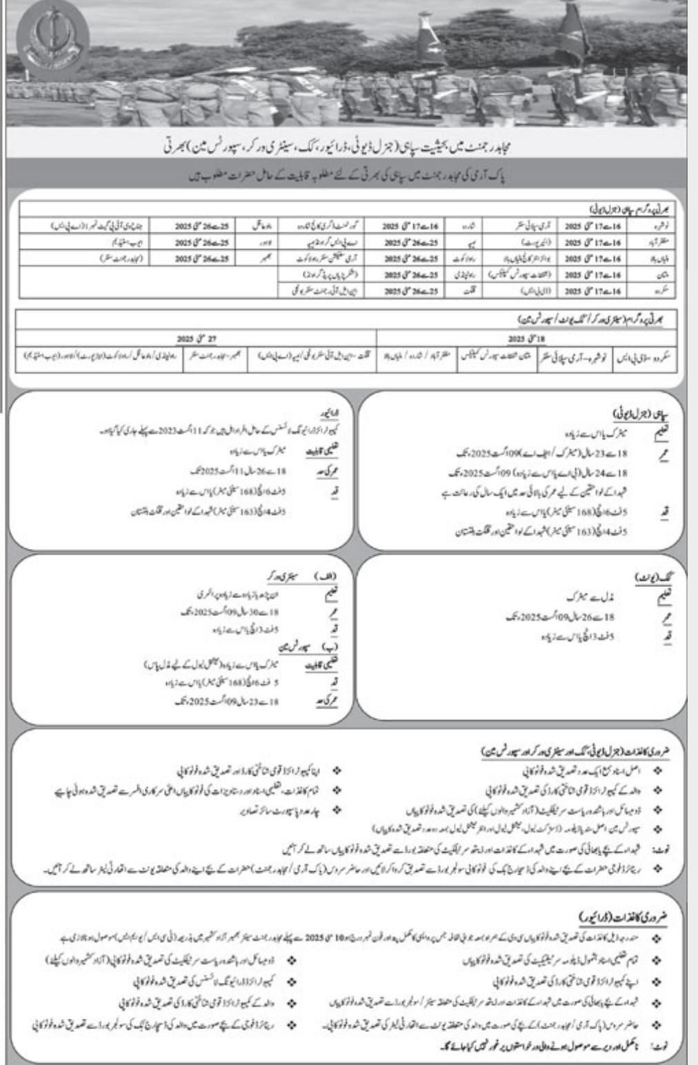 Check Mujahid Regiment Force Jobs Online Application Process in 2025 Advertisement