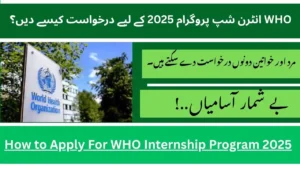 How to Apply For WHO Internship Program 2025