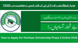 How to Apply for Honhaar Scholarship Phase 2 Online 2025