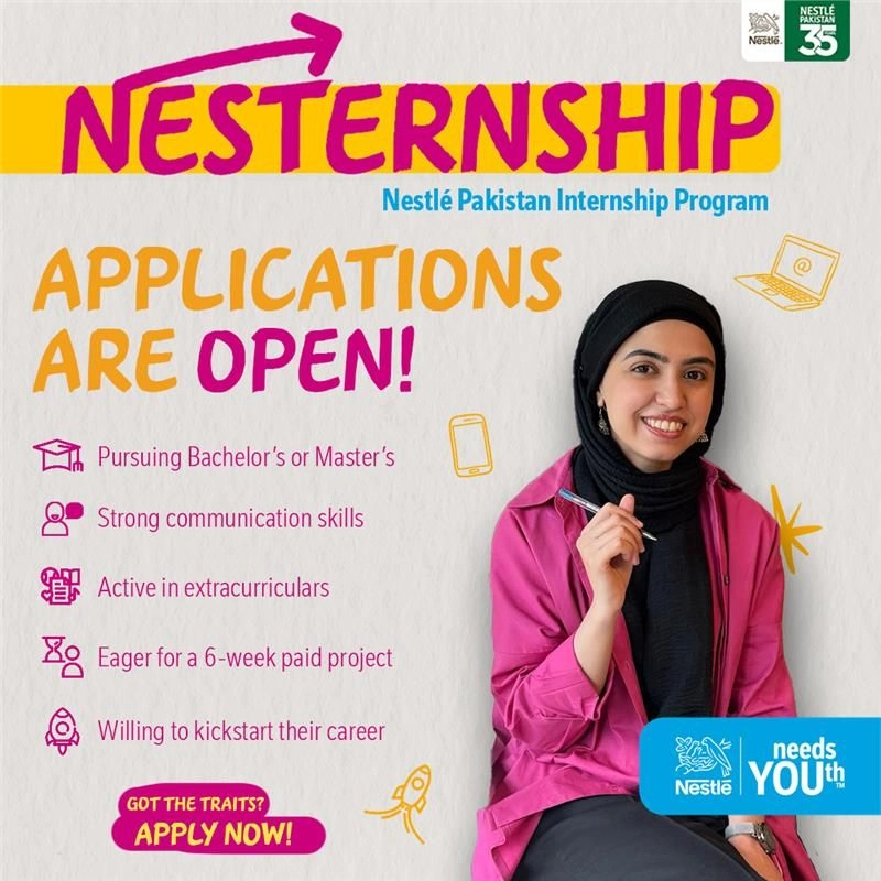 How to Apply for Nestle Pakistan Internship Program 2025 Advertisement