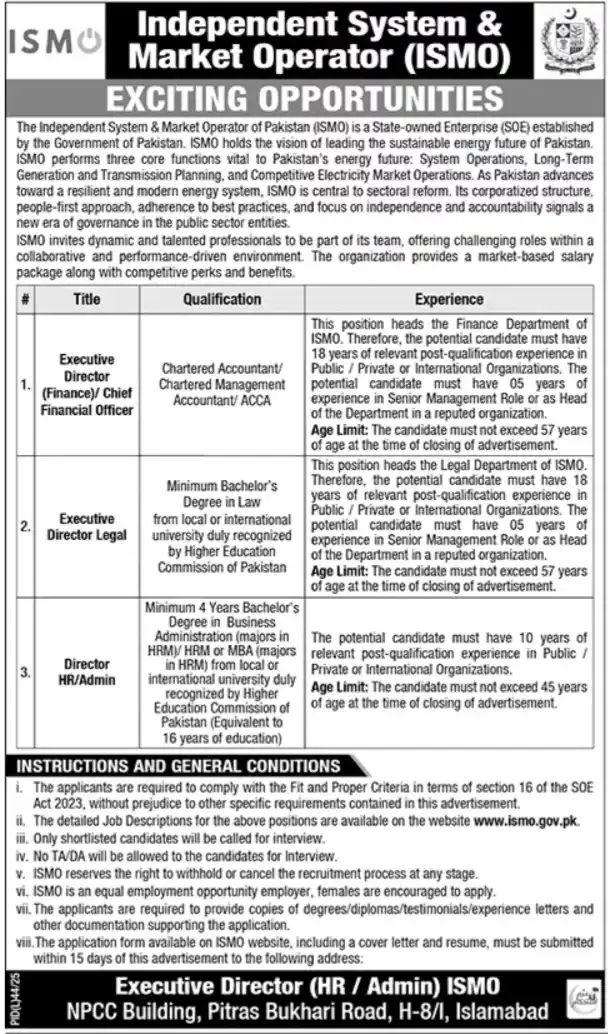 lastest How to check Independent System & Market Operator ISMO Jobs 2025 Advertisement