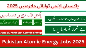 Pakistan Atomic Energy Jobs 2025