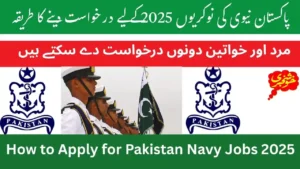 How to Apply for Pakistan Navy Jobs 2025