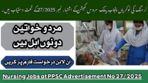 Nursing Jobs at PPSC Advertisement No 272025