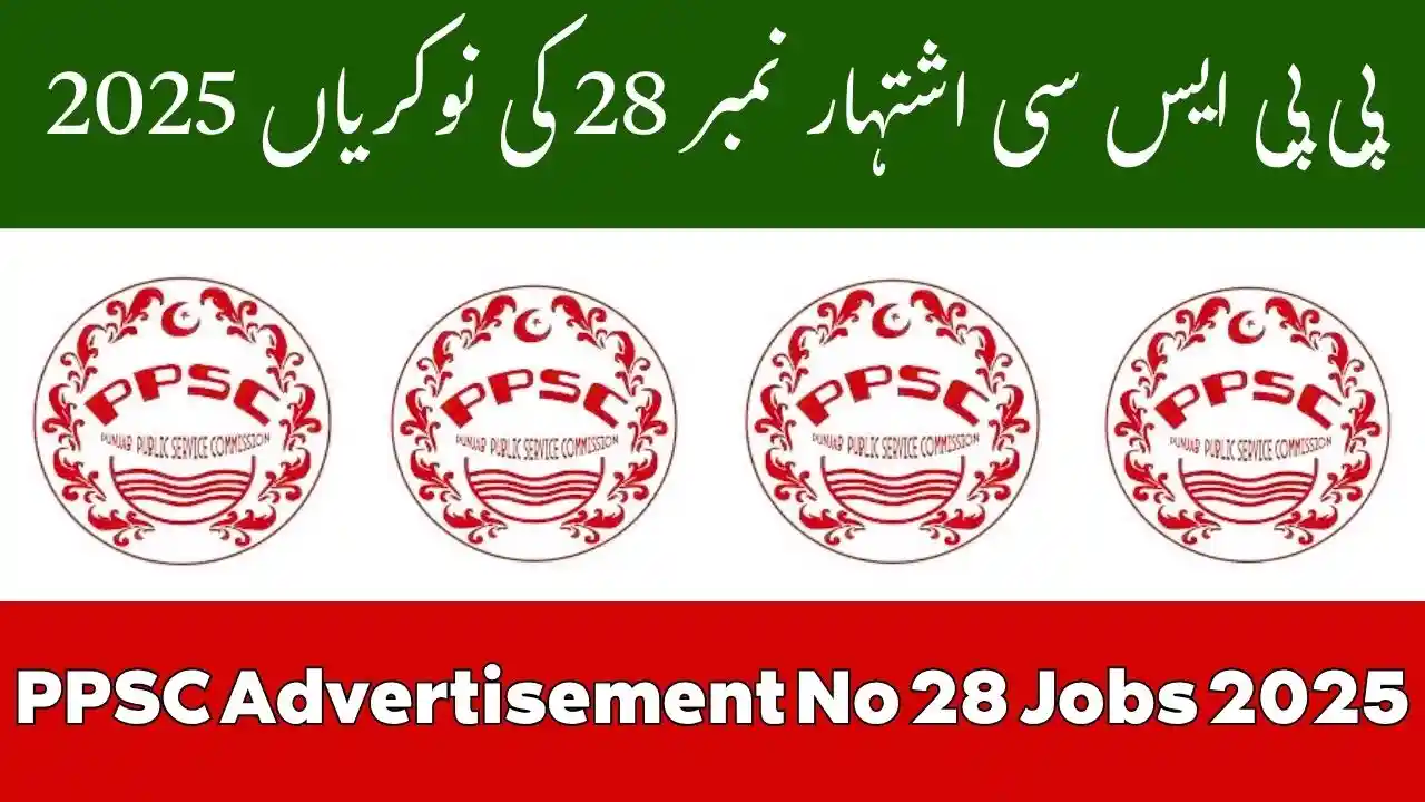 PPSC Advertisement No 28 Jobs 2025
