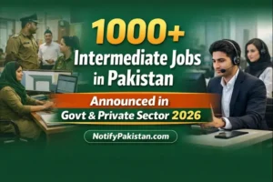 1000+ Intermediate Jobs in Pakistan Announced in Govt & Private Sector 2026