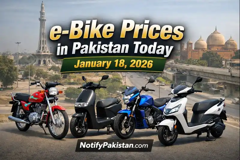 e-Bike Prices in Pakistan Today January 18, 2026
