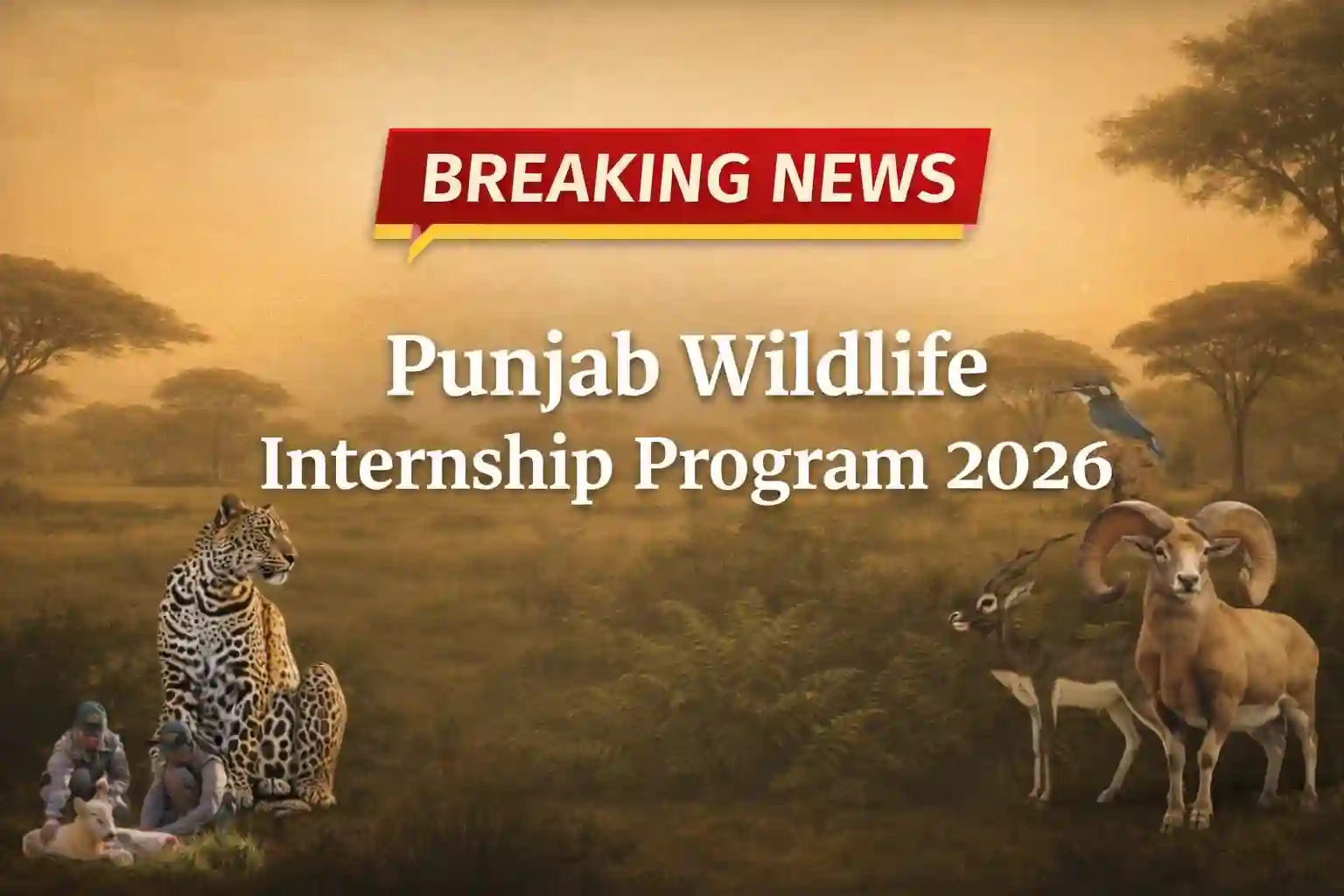 Punjab Wildlife Internship Program 2026 for Zoology & DVM Graduates