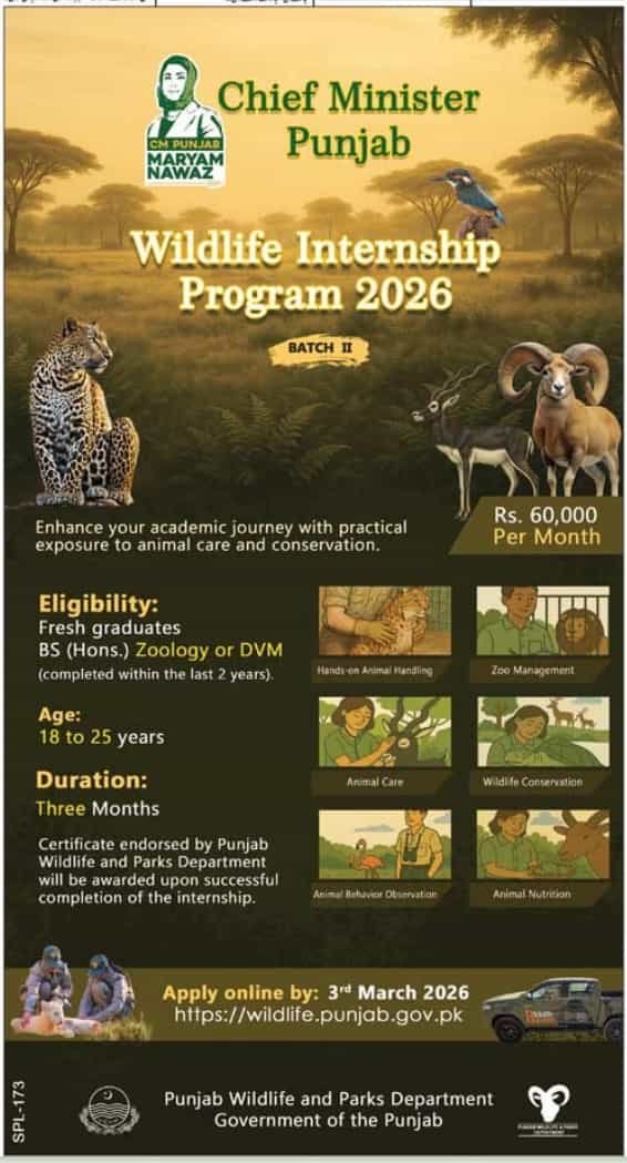 Punjab Wildlife Internship Program 2026