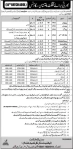 Gilgit Baltistan Scouts Jobs 2026 Advertisement