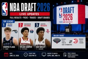 NBA Draft 2026 Live Full Results, Draft Grades, Picks, Trades, Start Time and Where to Watch