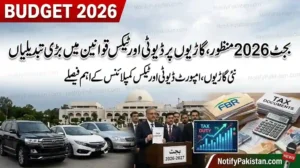 Pakistan Approves Budget 2026 with Major Changes to Vehicle Duties and Tax Compliance Rules