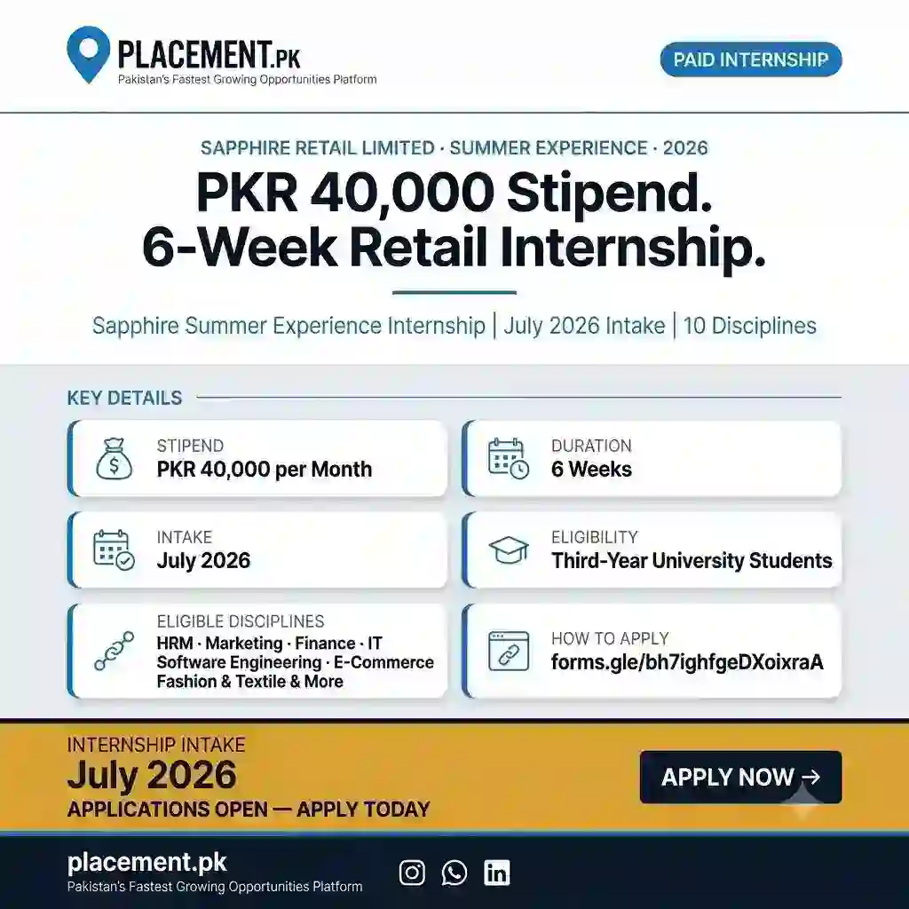 Sapphire Summer Experience Internship 2026