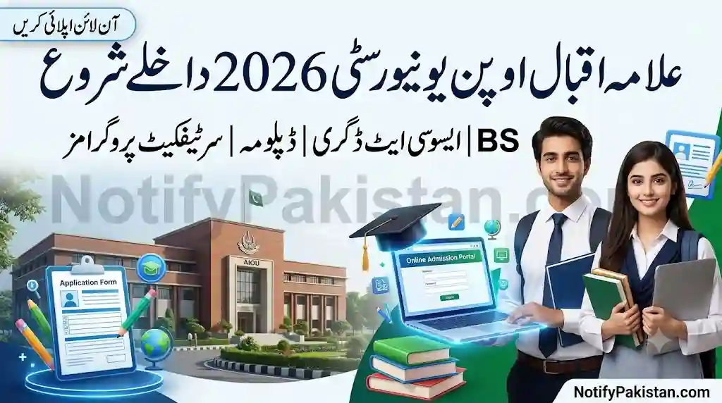 AIOU Online Admission 2026 Open | BS, Associate Degree, Diploma & Certificate Programs