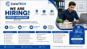 CoreTECH Office Assistant Jobs 2026 Advertisement