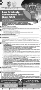 HEC Law-GAT 2026 Advertisement