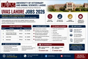 University of Veterinary and Animal Sciences UVAS Lahore Jobs 2026 Advertisement